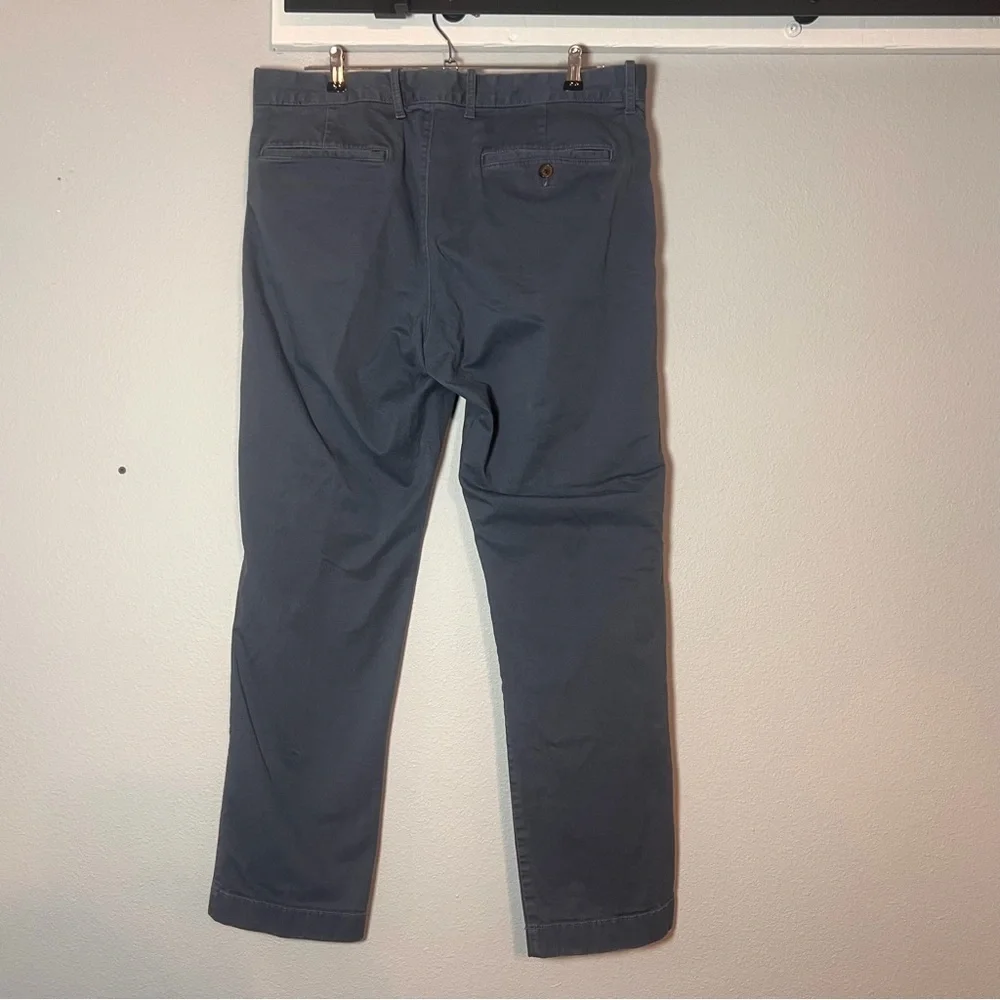 J. Crew Flex Straight Leg Chino Pants Size 35x32 Gray Business Casual Workwear